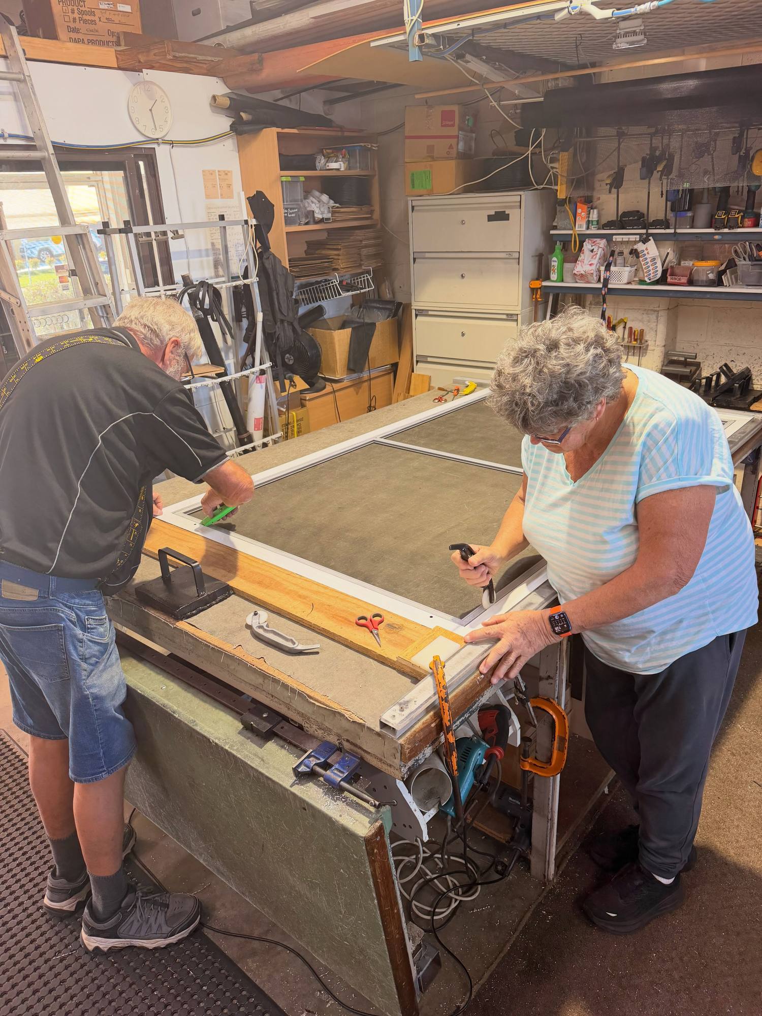 Jude and Art in the Endeavour Screens workshop